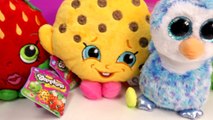 Shopkins Season 1 Plushies Kooky Cookie Strawberry Kiss Apple Blossom 3 Plushy Toy Unboxin