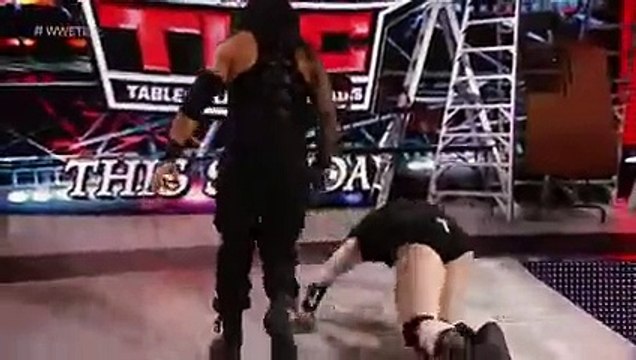 Roman Reigns incites a brawl with Sheamus- Raw, December 7, 2015.