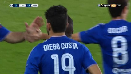 Goal Chelsea 1 - 0 Porto 09/12/2015 - Champions League
