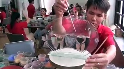 How a man making amazing art work