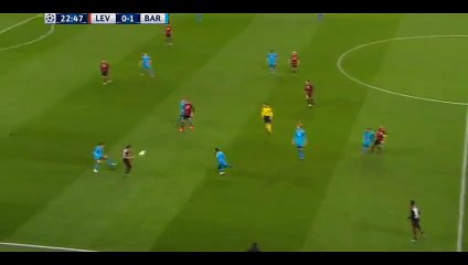 Chicharito Goal - Bayer Leverkusen 1-1 Barcelona - 09-12-2015 [gol] Group Stage