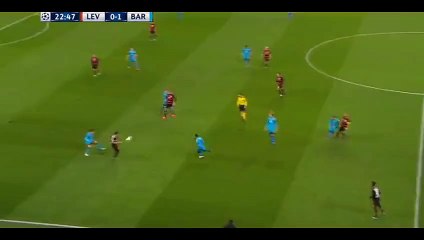 Chicharito Goal - Bayer Leverkusen 1-1 Barcelona - 09-12-2015