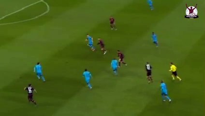 هدف التعادل لبايرليفركوزن في مرمي برشلونة