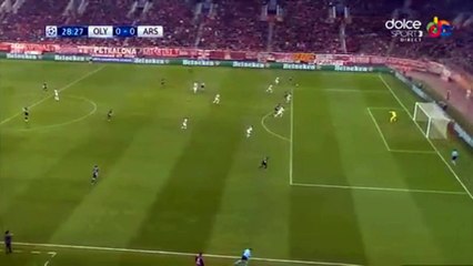 Olivier Giroud Goal  Olimpiacos - Arsenal 0-1 - 09.12.2015