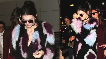 Kendall Jenner Swarmed at Airport