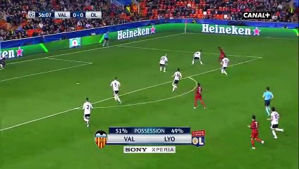 Maxwel Cornet Goal - Valencia 0-1 Olympique Lyon - 09-12-2015 [gol] Group Stage
