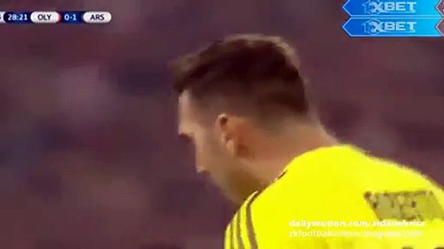 1st Half Goals & Highlights OLYMPIAKOS 0-1 ARSENAL UCL