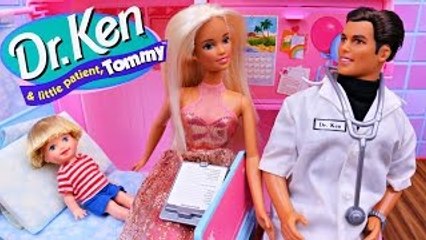 Barbie Hospital with Doctor Ken & Patient Tommy Doll ❤ Dr. Ken Barbie Date DisneyCarToys