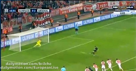Olivier Giroud PENALTY Goal Olympiakos 0 - 3 Arsenal (UCL) 2015