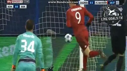 Robert Lewandowski Amazing LOB Goal - Dinamo Zagreb 0-2 Bayern - Champions League - 09.12.2015