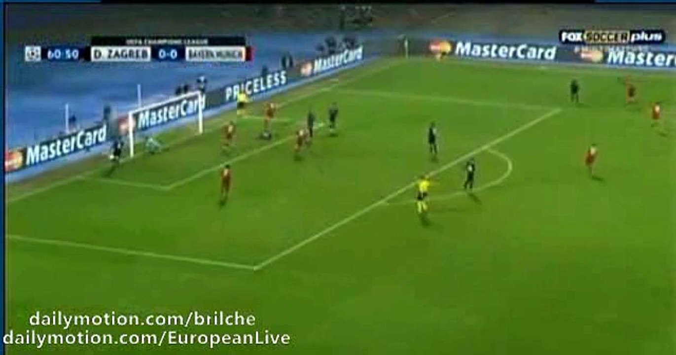 Robert Lewandowski 0-1 HD - Dinamo Zagreb v. Bayern - UCL 9.12.2015 HD