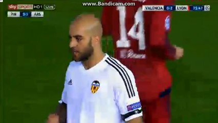 Alexandre Lacazette Goal 0:2 Valencia vs Lyon (Champions League) 09.12.2015