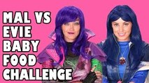 Mal & Evie Baby Food Challenge. Whats in my Mouth Descendants Mal & Evie Makeup. DisneyTo
