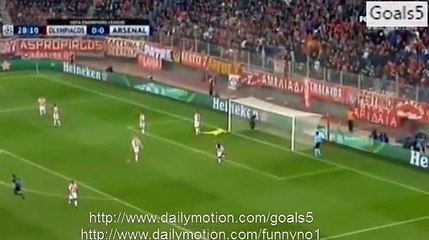 Olympiakos 0 - 3 Arsenal All Goals and Highlights Champions League 9-12-2015