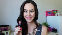 NYX Matte Lipstick   Lip Swatches Part 2 - Beauty with Emily Fox