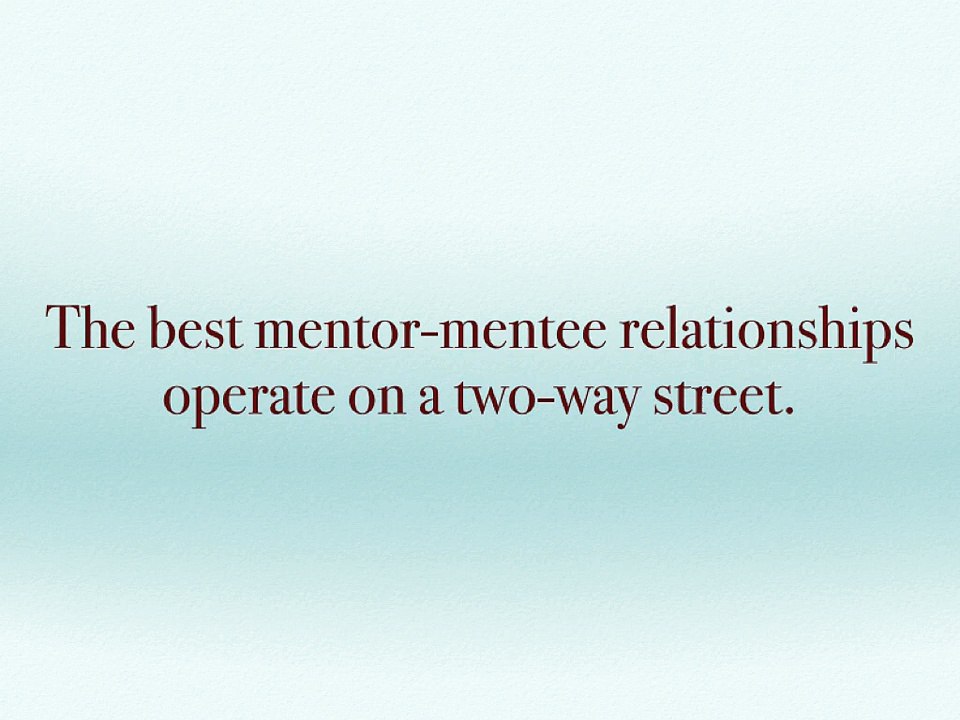 What Makes a Great Mentor? By Jesse Williamson