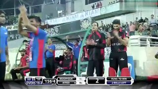 Shahid Afridi hits 2 sixes in a row to win the match for Sylhet Stars - BPL 2015