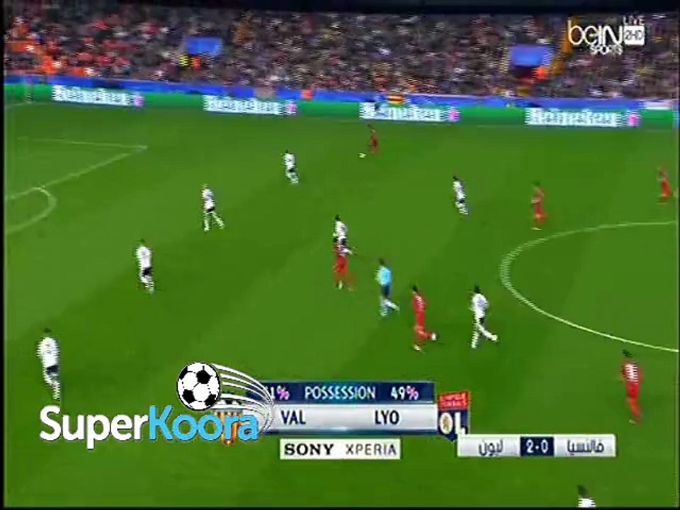 اهداف مباراة ( فالنسيا  0-2 ليون ) دوري ابطال اوروبا