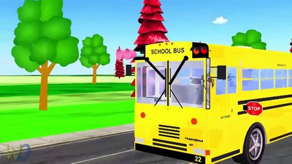 Wheels On The Bus Song | Popular Children Nursery Rhyme | Famous Cartoon Animation Rhyme F