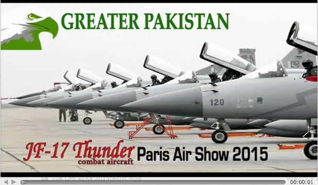 JF-17 Thunder dazzling air display - Paris Air Show 2015