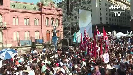 Así despidieron los Kirchneristas a Cristina