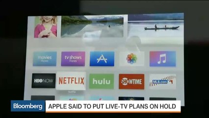 Apple Said to Put Live-TV Plans on Hold