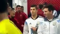 Ronaldo, Messi Share a Moment in the Tunnel Ahead of Argentina vs. Portugal
