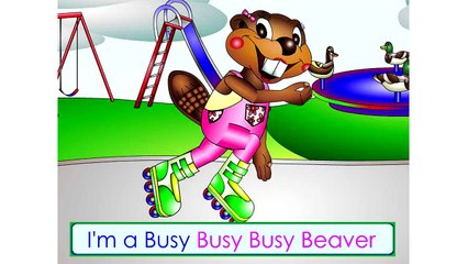 The Busy Beaver Song (Level 1 English Lesson 01) CLIP - Kids English Language Learning, ES