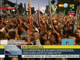 Fernández: Puedo ver con orgullo la cara de los argentinos