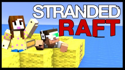 TRYING TO STAY ALIVE! - STRANDED RAFT - Minecraft: ADVENTURE ROLEPLAY - DAY 8