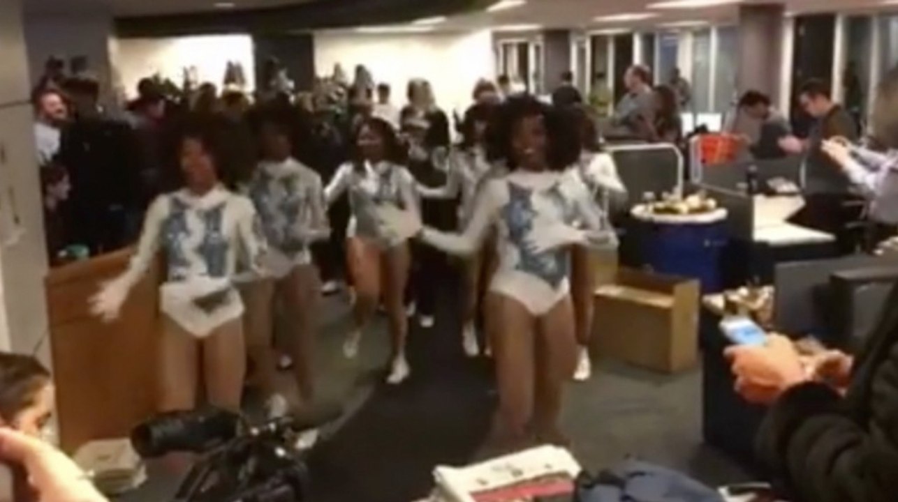 Marching band marks grand farewell to former Washington Post building