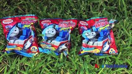 Thomas and Friends Bath Balls Japanese Surprise Toys Playtime in the pool kids Video Ryan
