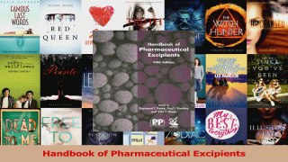 Handbook of Pharmaceutical Excipients PDF