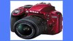 Best buy Nikon Digital Cameras  Nikon D3300 Digital SLR Camera  1855mm G VR DX II AFS Zoom Lens Red with 70300mm