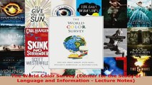 Download  The World Color Survey Center for the Study of Language and Information  Lecture Notes Ebook Free