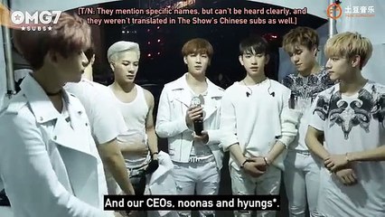 [ENG SUB] 151009 The Show Backstage - After GOT7 1st Win