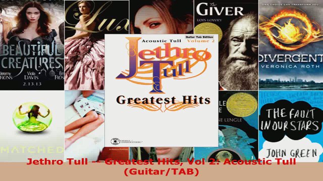 Read Jethro Tull Greatest Hits Vol 2 Acoustic Tull GuitarTAB Ebook Free