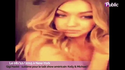 Exclu Vidéo : Gigi Hadid : sublime pour le talk show américain: Live! with Kelly & Michael !