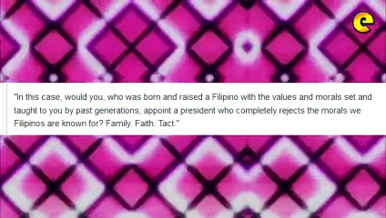 Gab Valenciano Said He Can Not Support Rodrigo Duterte's Morality