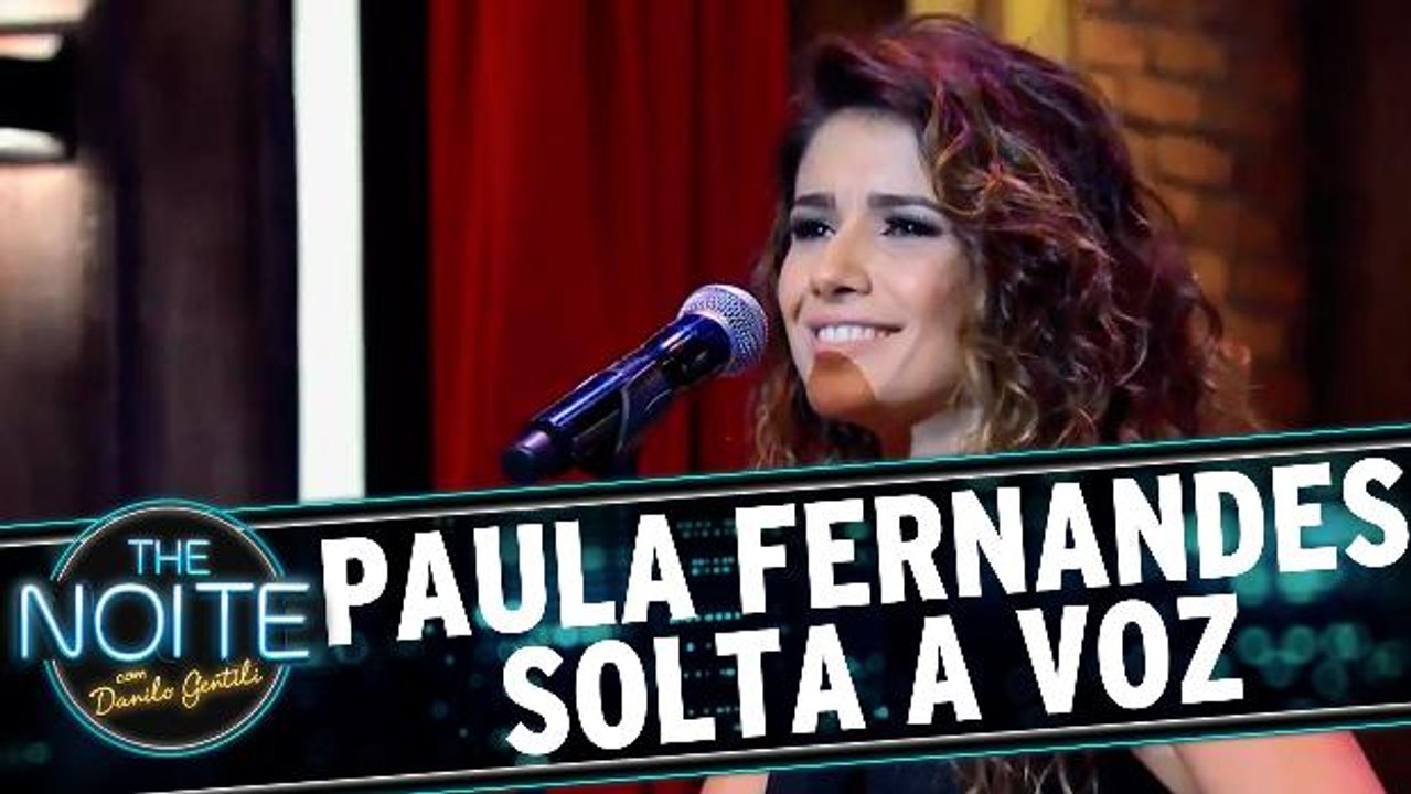Paula Fernandes solta a voz no The Noite