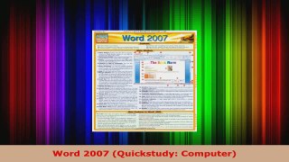 Read  Word 2007 Quickstudy Computer EBooks Online