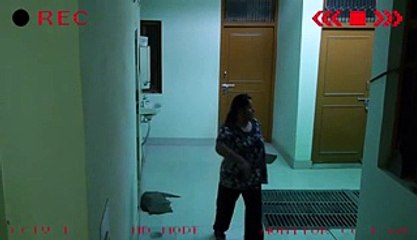 SECURITY CCTV Camera Caught Girl pushed by Ghost!!