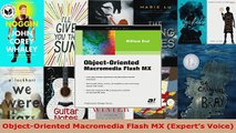 Read  ObjectOriented Macromedia Flash MX Experts Voice Ebook Free