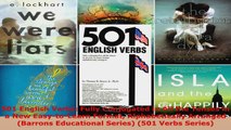 Read  501 English Verbs Fully Conjugated in All the Tenses in a New EasytoLearn Format Ebook Free