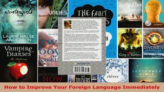 Read  How to Improve Your Foreign Language Immediately EBooks Online