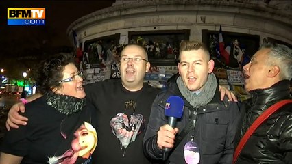 Madonna chante en hommage aux victimes place de la République