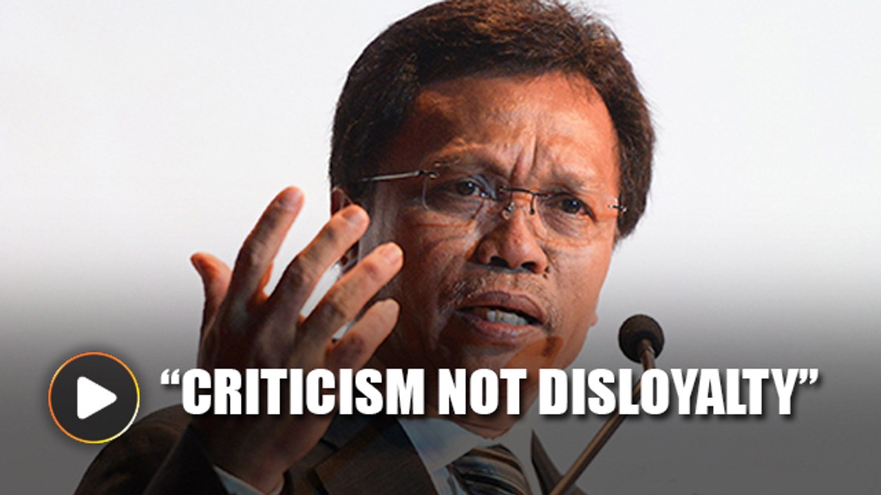 Shafie: Criticism not a sign of disloyalty