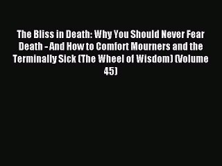 The Bliss in Death: Why You Should Never Fear Death - And How to Comfort Mourners and the Terminally