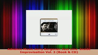 Download  Advance Music Jerry Bergonzi Jazz Line  Inside Improvisation Vol 3 Book  CD EBooks Online