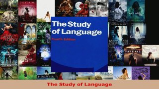 Read  The Study of Language EBooks Online
